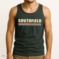 Southfield Michigan Retro Tank Top thumb 3