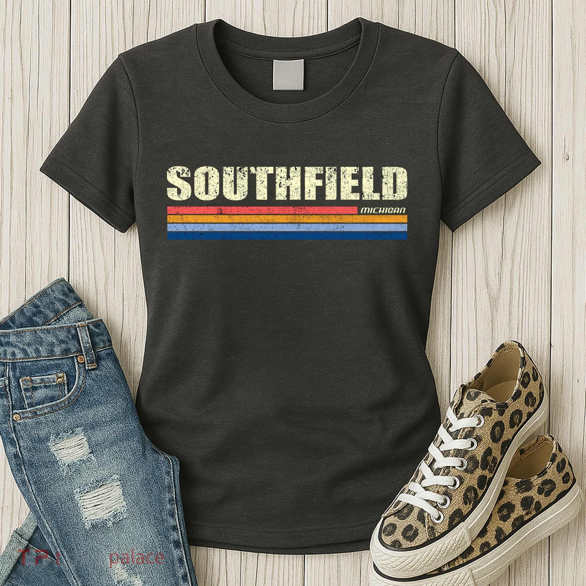 Southfield Michigan Retro Women's T-Shirt