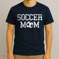 Soccer Mama Retro Vintage Soccer Mom T-Shirt thumb 3