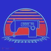 Sewing Machine Retro Vintage 80s Quilting Gift T-Shirt thumb 7