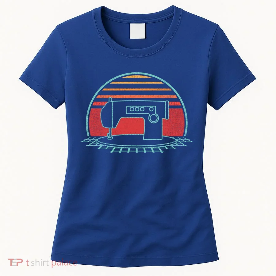 Sewing Machine Retro Vintage 80s Quilting Gift Women's T-Shirt