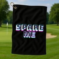 Spare Me Reality Tv Show Meme Doggie Golf Towel thumb 1