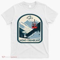 Ski Monttremblant Retro Vintage Style Monttremblant Skiing T-Shirt thumb 0