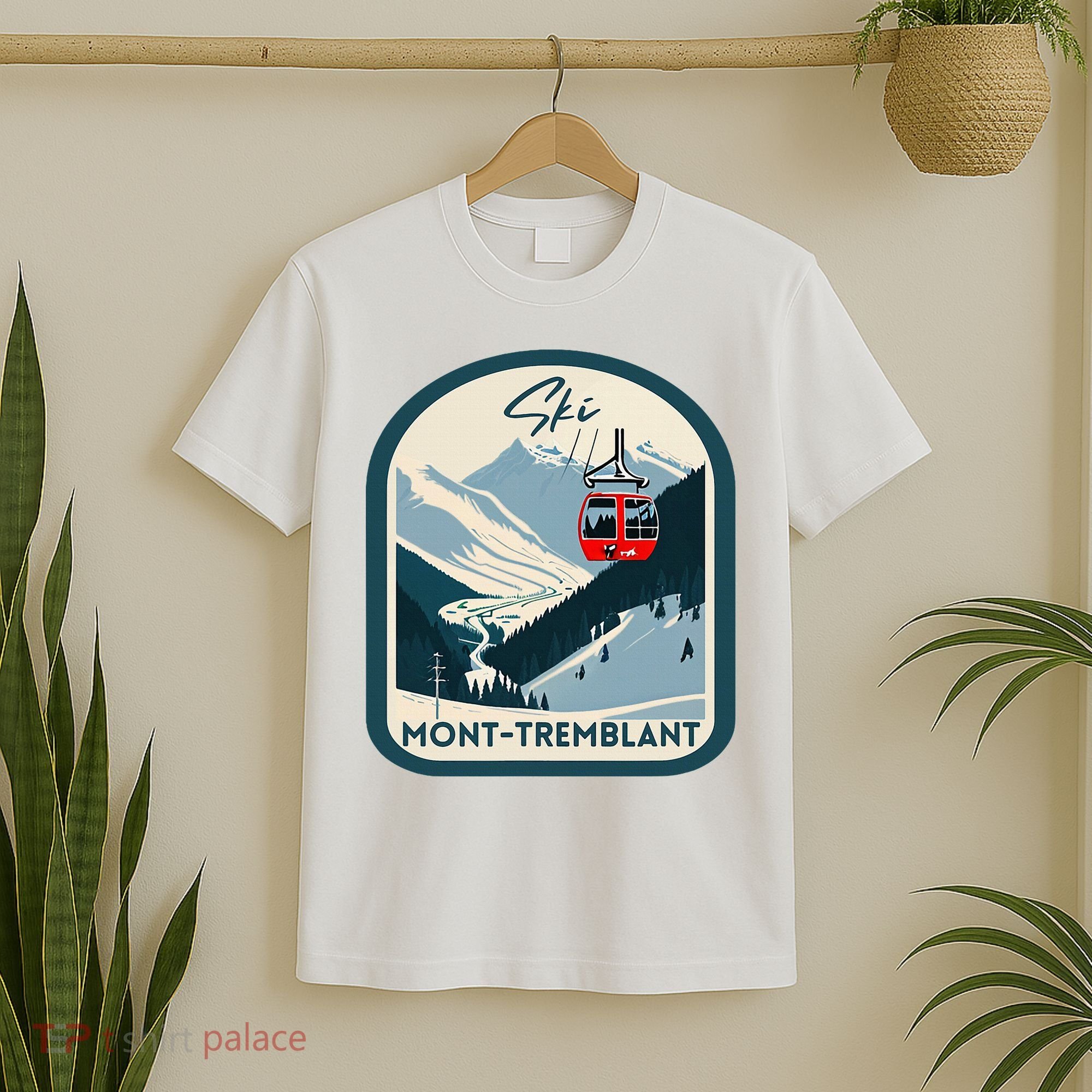 Ski Monttremblant Retro Vintage Style Monttremblant Skiing T-Shirt