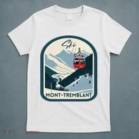 Ski Monttremblant Retro Vintage Style Monttremblant Skiing T-Shirt thumb 5