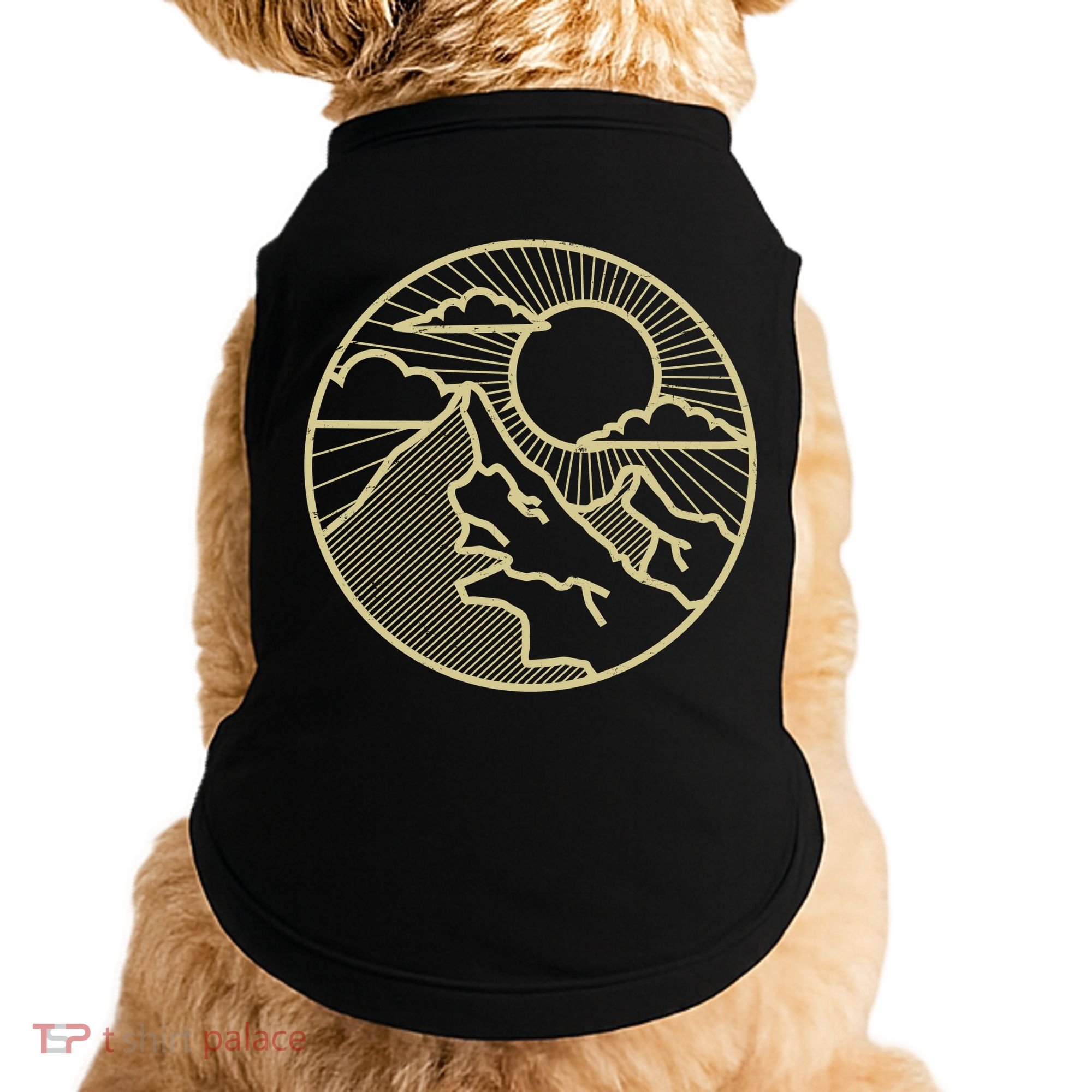 Sunset Mountain Retro Doggie Tank
