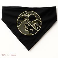 Sunset Mountain Retro USA-Made Doggie Bandana thumb 0