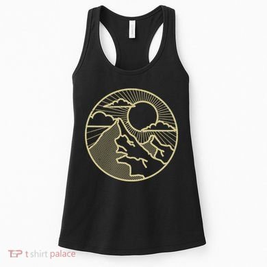 Sunset Mountain Retro Women's Tank Top