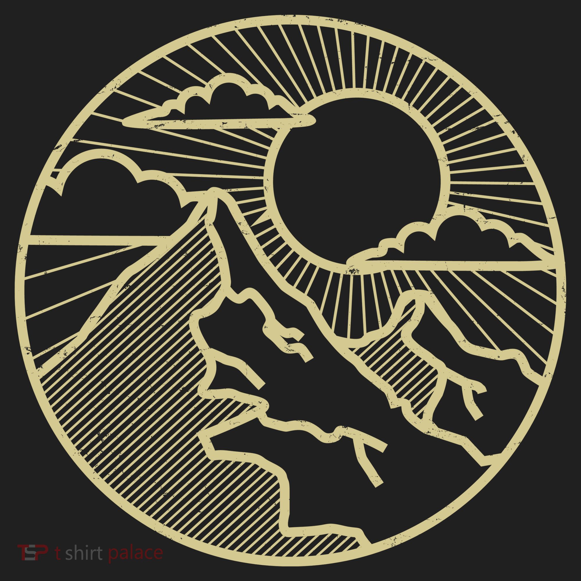 Sunset Mountain Retro Hat
