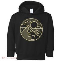 Sunset Mountain Retro Toddler Hoodie thumb 0
