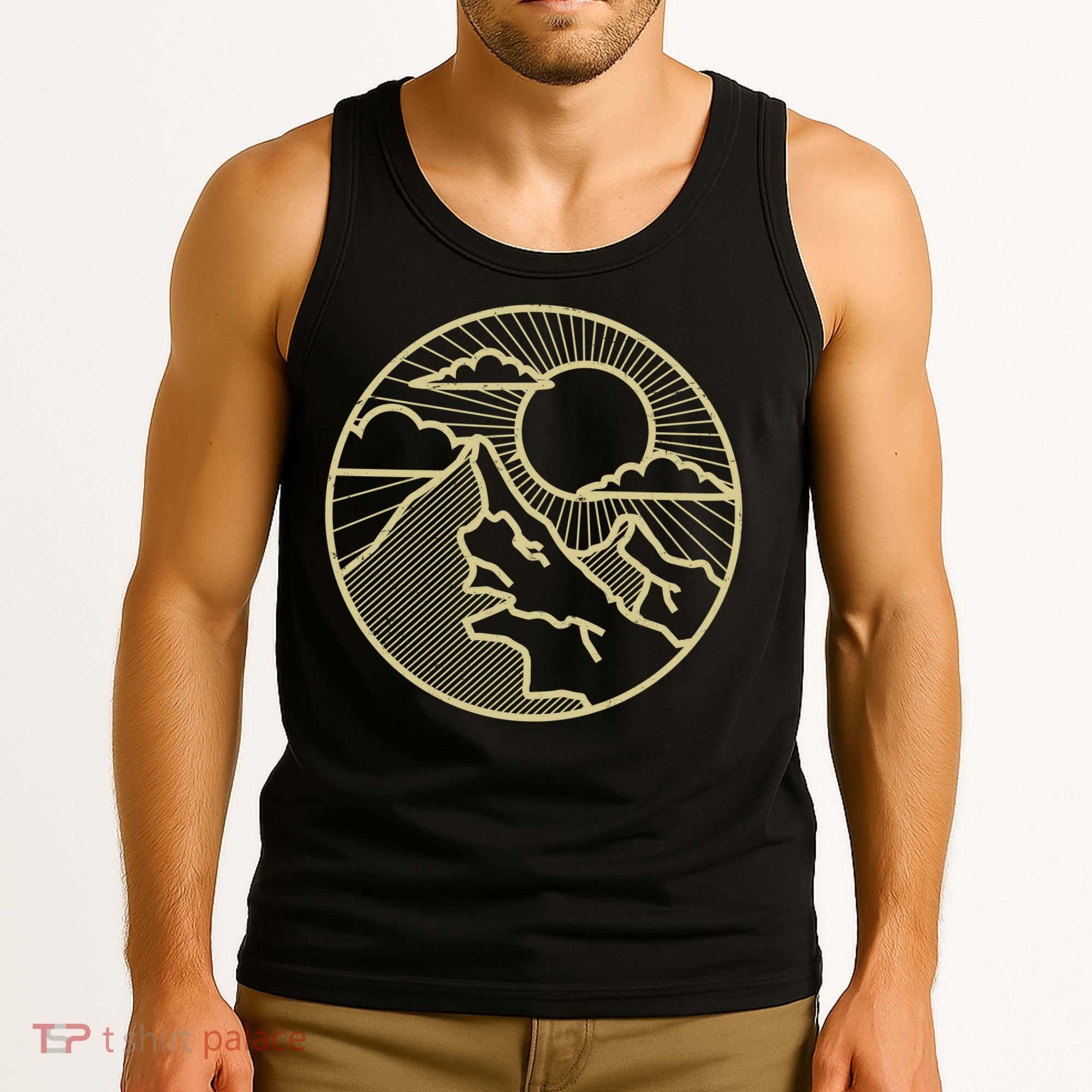 Sunset Mountain Retro Tank Top