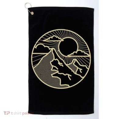 Sunset Mountain Retro Golf Towel