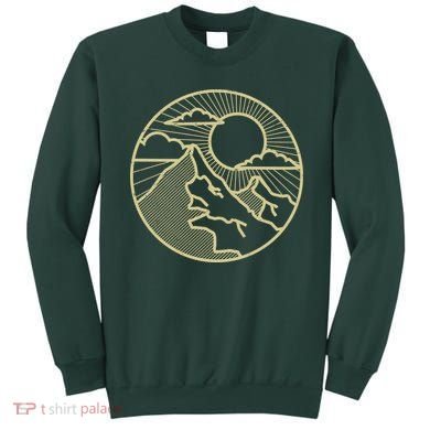 Sunset Mountain Retro Sweatshirt