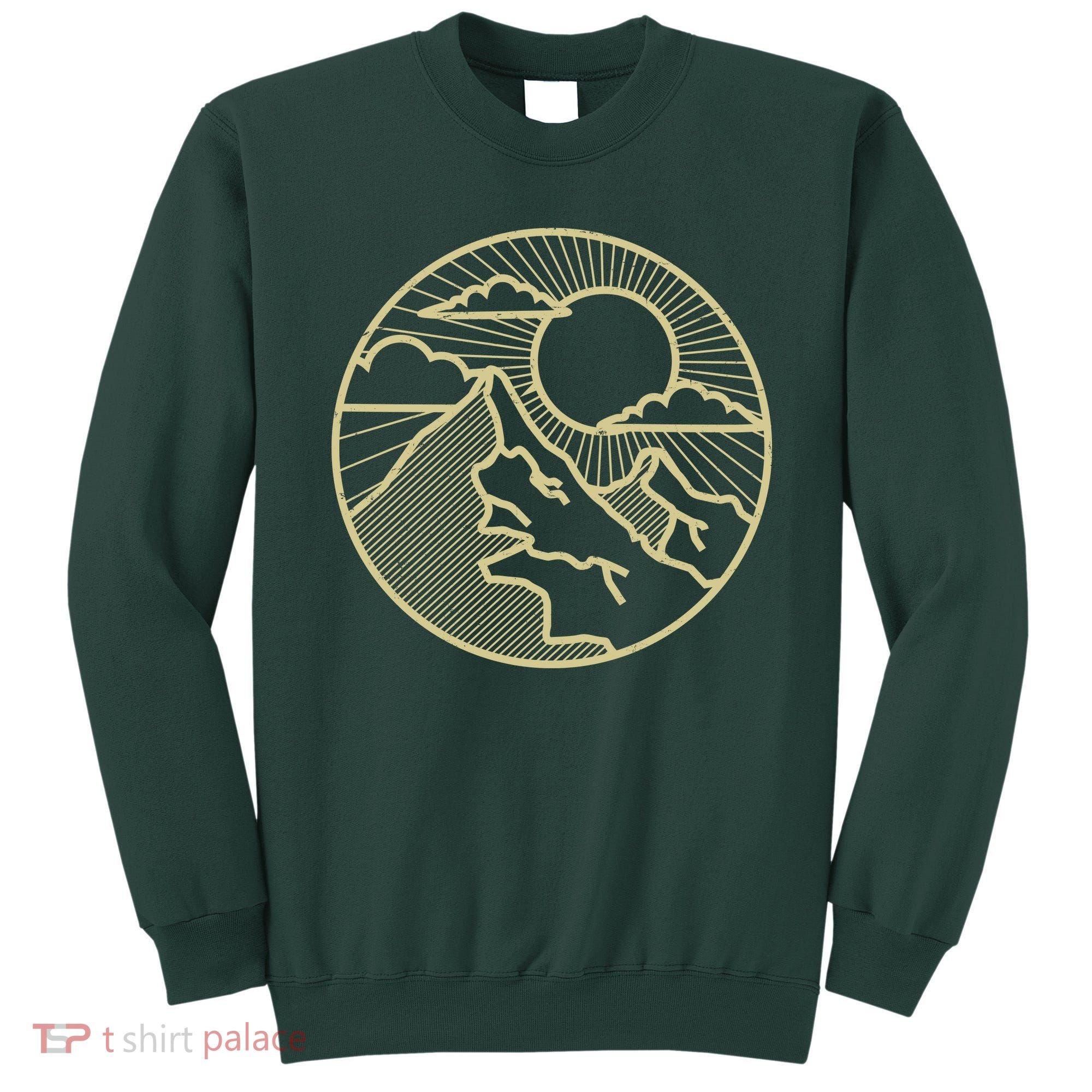 Sunset Mountain Retro Sweatshirt