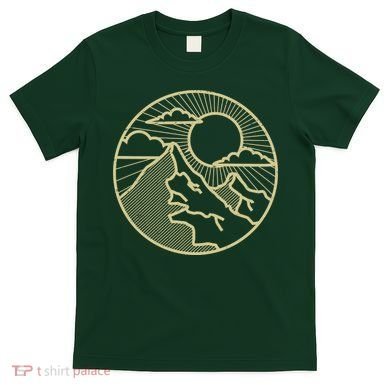 Sunset Mountain Retro T-Shirt