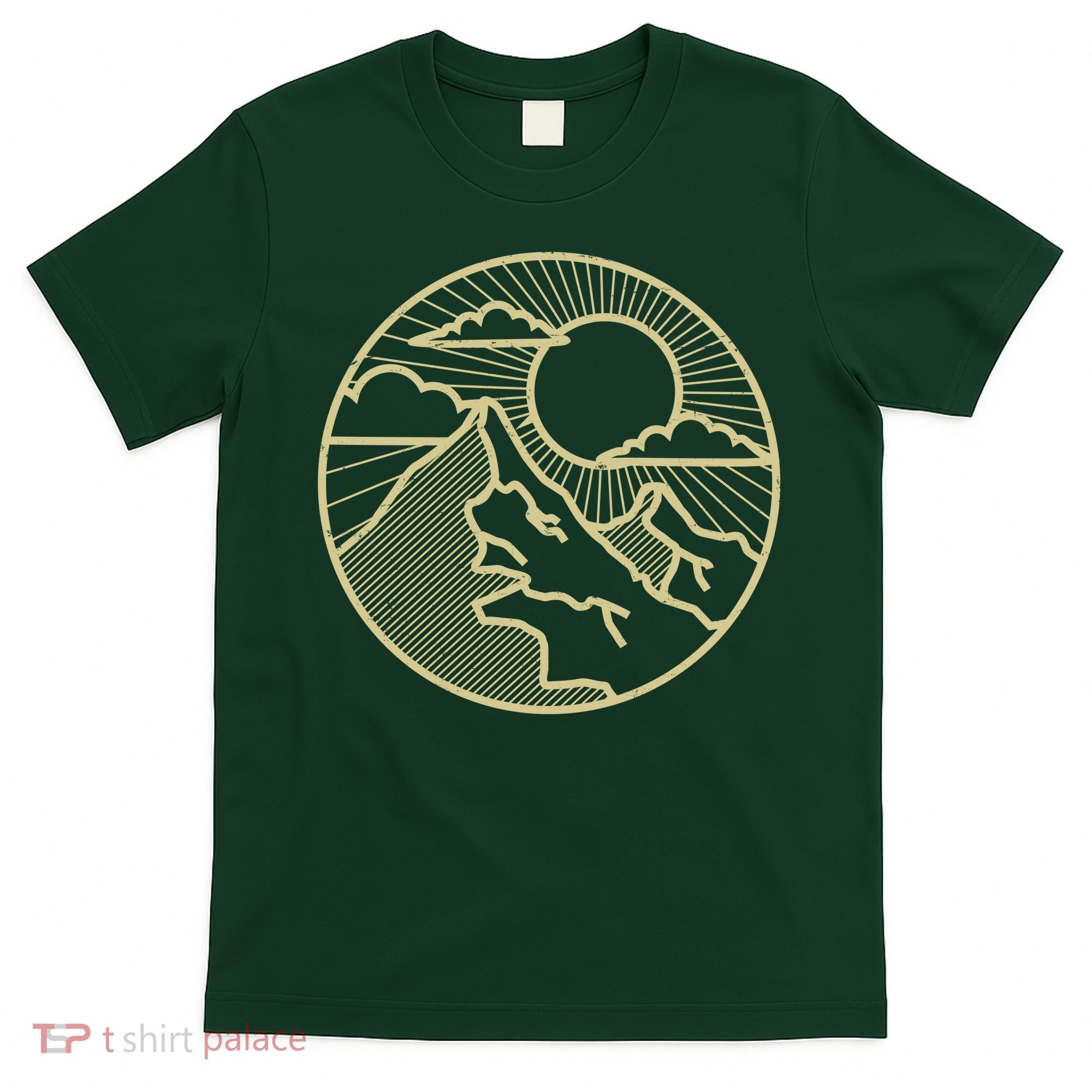 Sunset Mountain Retro T-Shirt