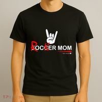 Soccer Mom Rocker Mom Rock Rebellious And Fun T-Shirt thumb 3