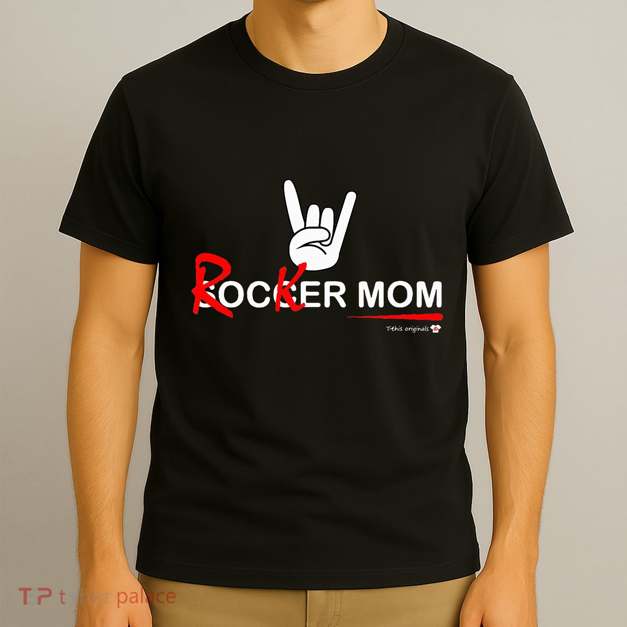 Soccer Mom Rocker Mom Rock Rebellious And Fun T-Shirt