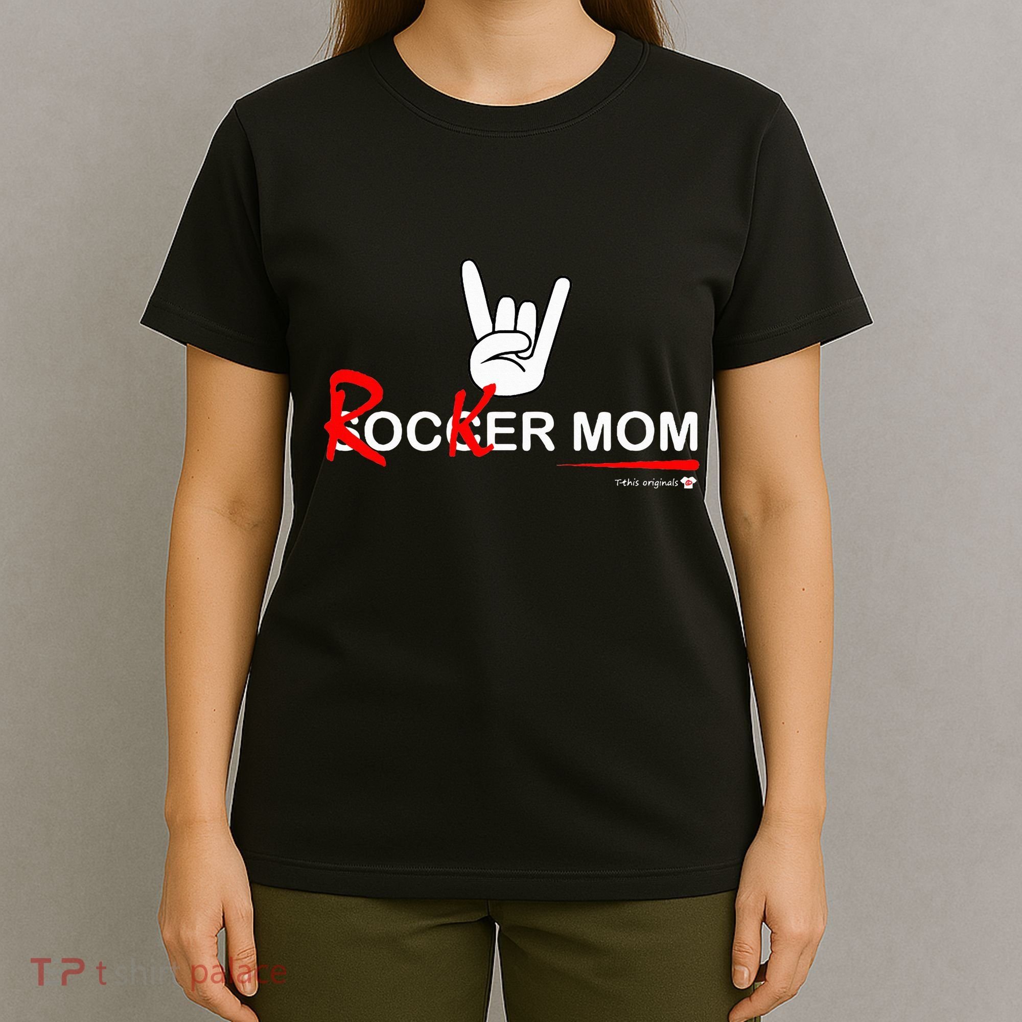 Soccer Mom Rocker Mom Rock Rebellious And Fun T-Shirt
