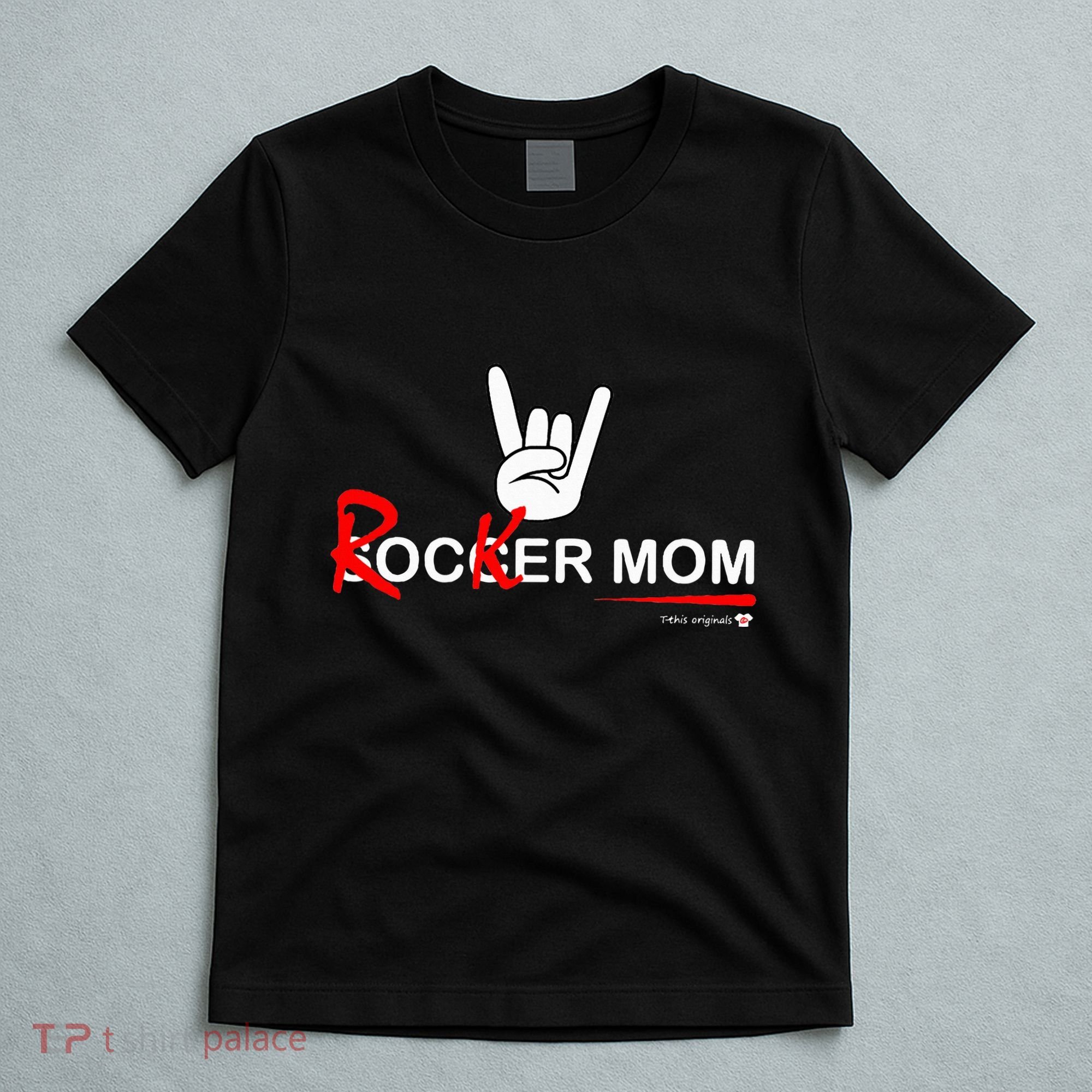 Soccer Mom Rocker Mom Rock Rebellious And Fun T-Shirt