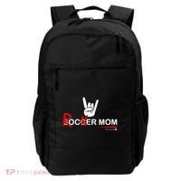 Soccer Mom Rocker Mom Rock Rebellious And Fun Backpack thumb 0
