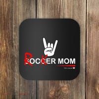 Soccer Mom Rocker Mom Rock Rebellious And Fun Coaster thumb 0
