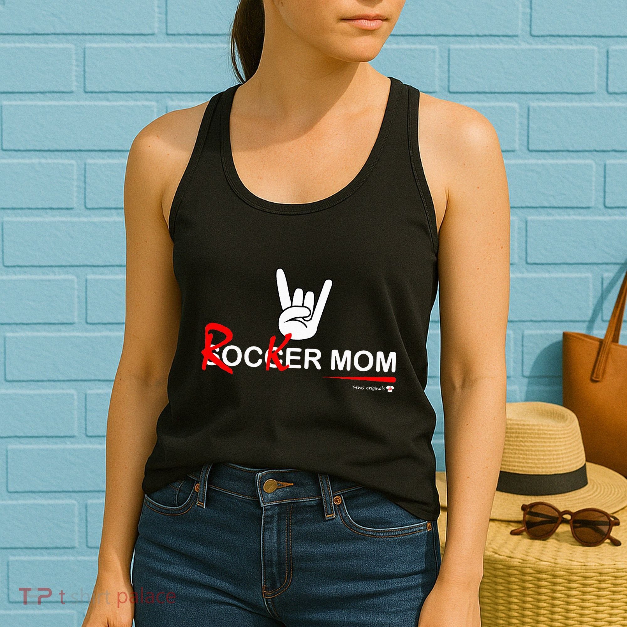 Soccer Mom Rocker Mom Rock Rebellious And Fun Women's Tank Top