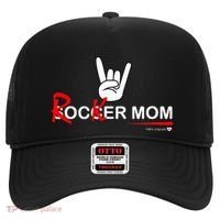 Soccer Mom Rocker Mom Rock Rebellious And Fun Hat thumb 0