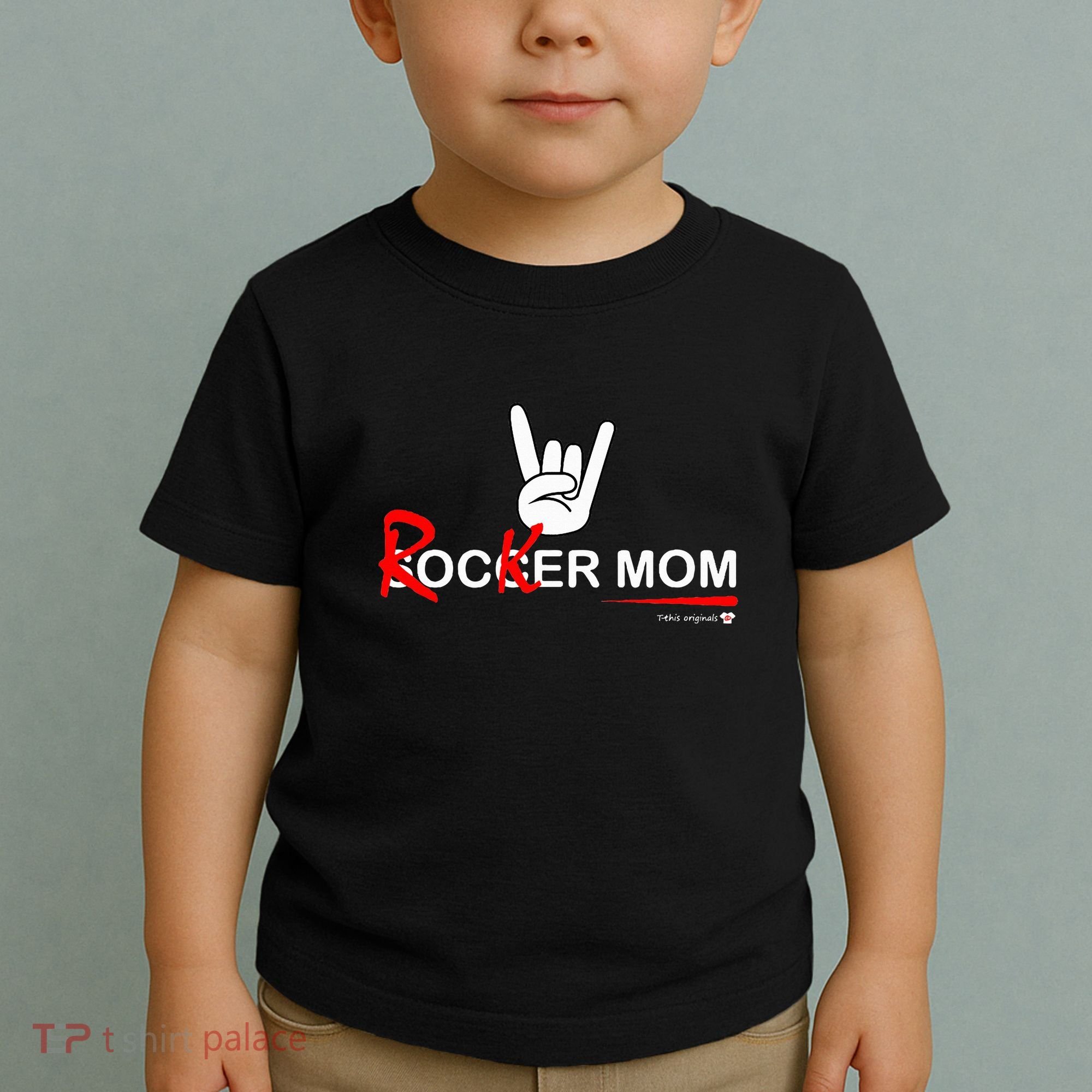 Soccer Mom Rocker Mom Rock Rebellious And Fun Toddler T-Shirt