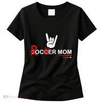 Soccer Mom Rocker Mom Rock Rebellious And Fun Women's T-Shirt thumb 0