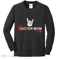Soccer Mom Rocker Mom Rock Rebellious And Fun Kids Long Sleeve Shirt thumb 0