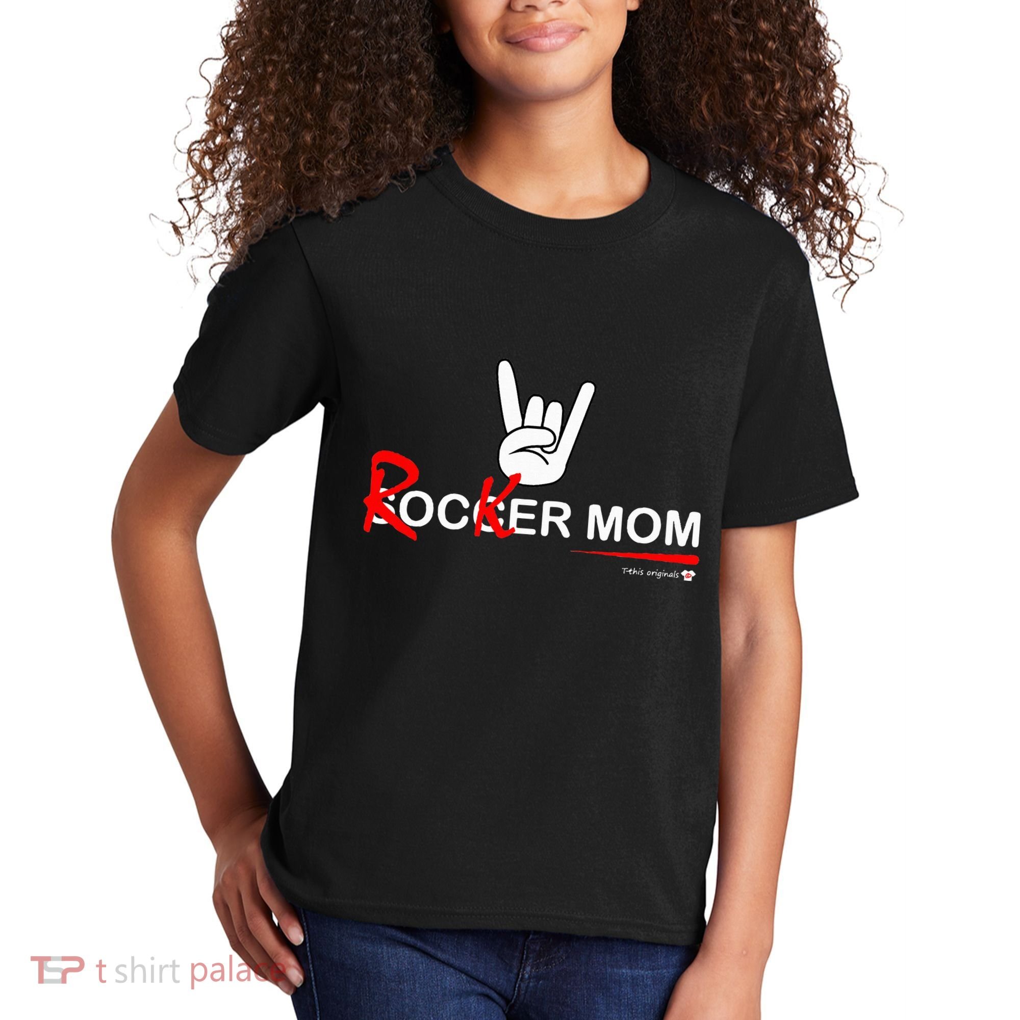 Soccer Mom Rocker Mom Rock Rebellious And Fun Kids T-Shirt