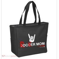 Soccer Mom Rocker Mom Rock Rebellious And Fun Tote Bag thumb 2