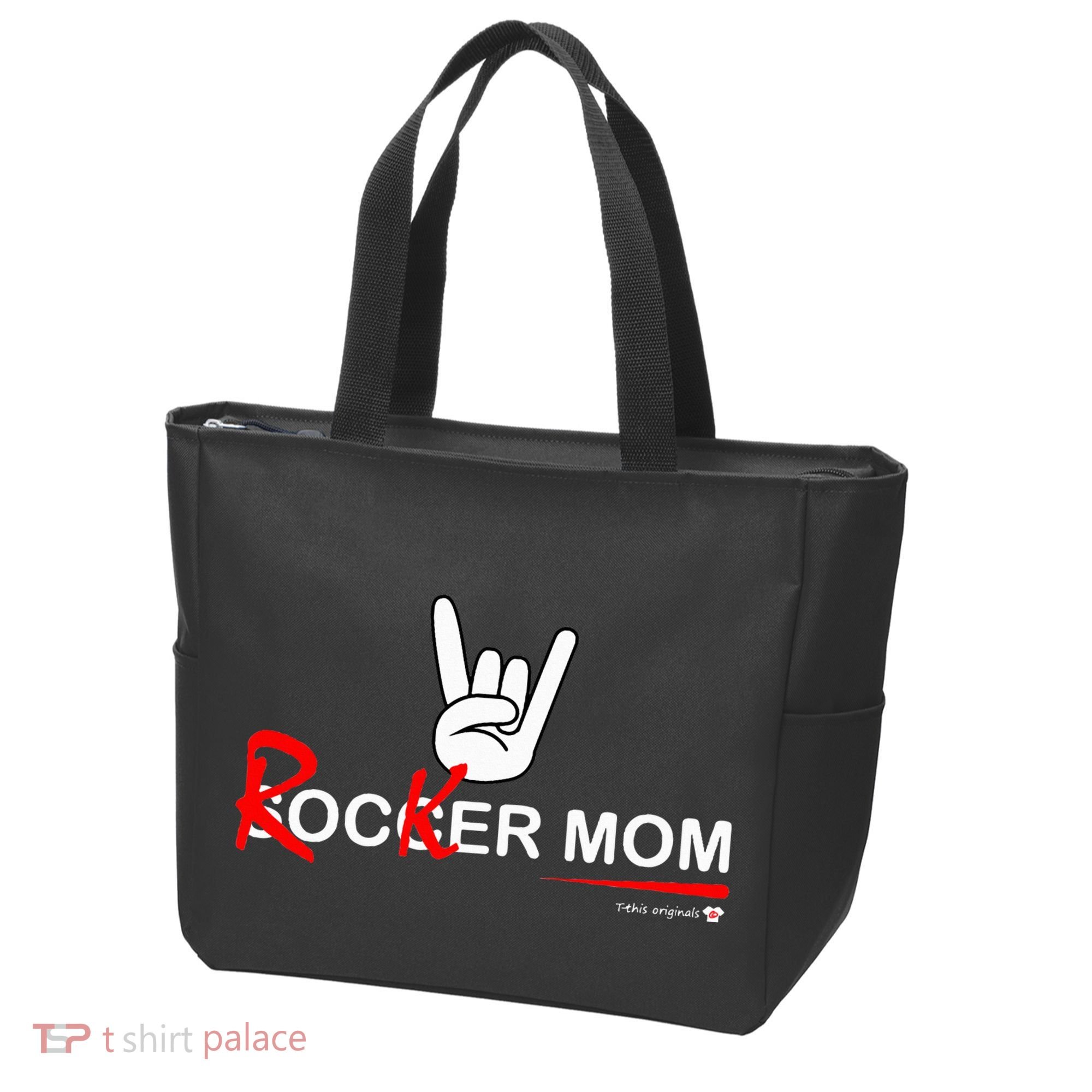 Soccer Mom Rocker Mom Rock Rebellious And Fun Tote Bag