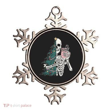 Sorta Merry Sorta Scary Funny Halloween Christmas Skeleton Ornament