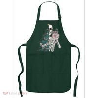Sorta Merry Sorta Scary Funny Halloween Christmas Skeleton Apron thumb 0