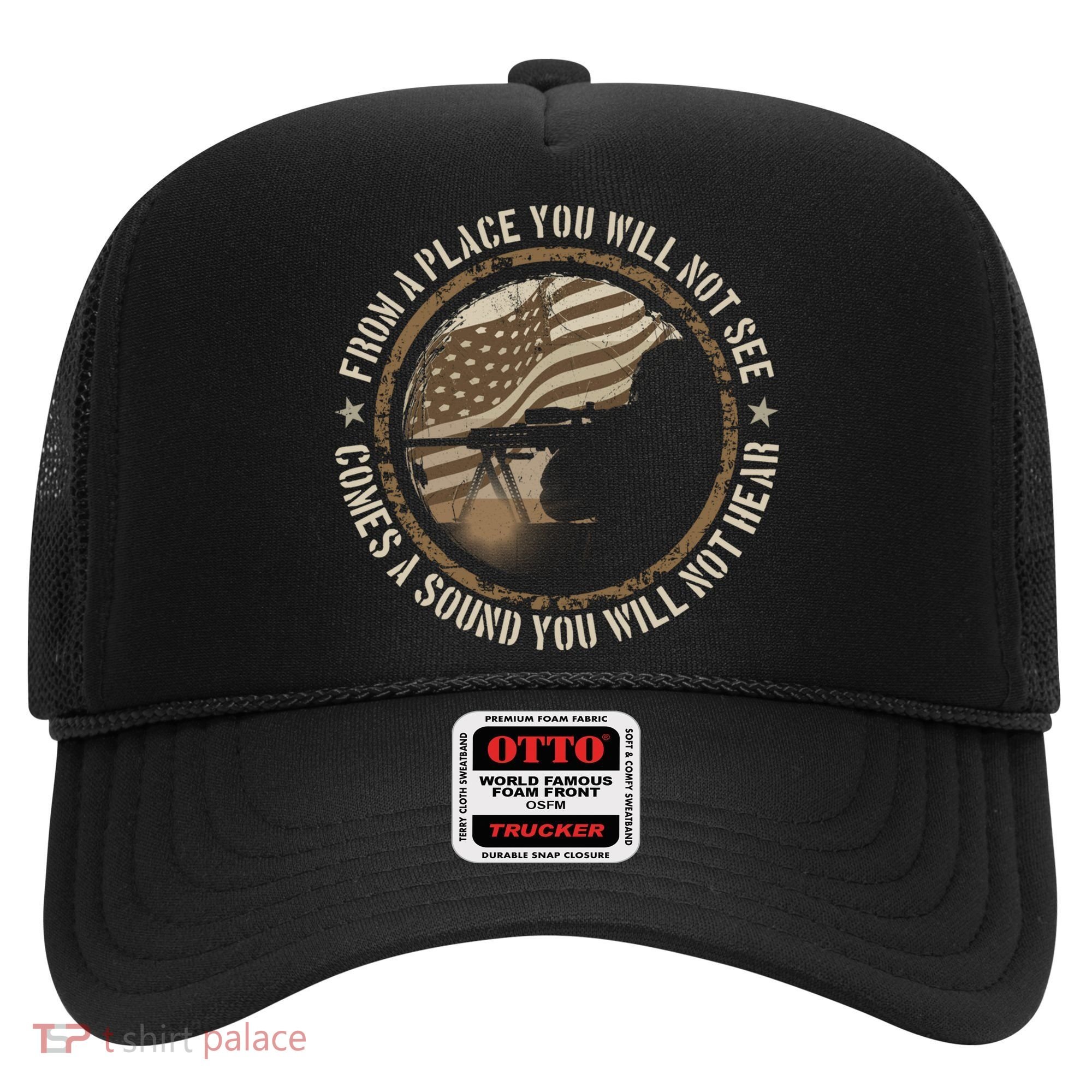 Sniper Military Sharpshooter Usa You Will Not See Hear Gift Hat