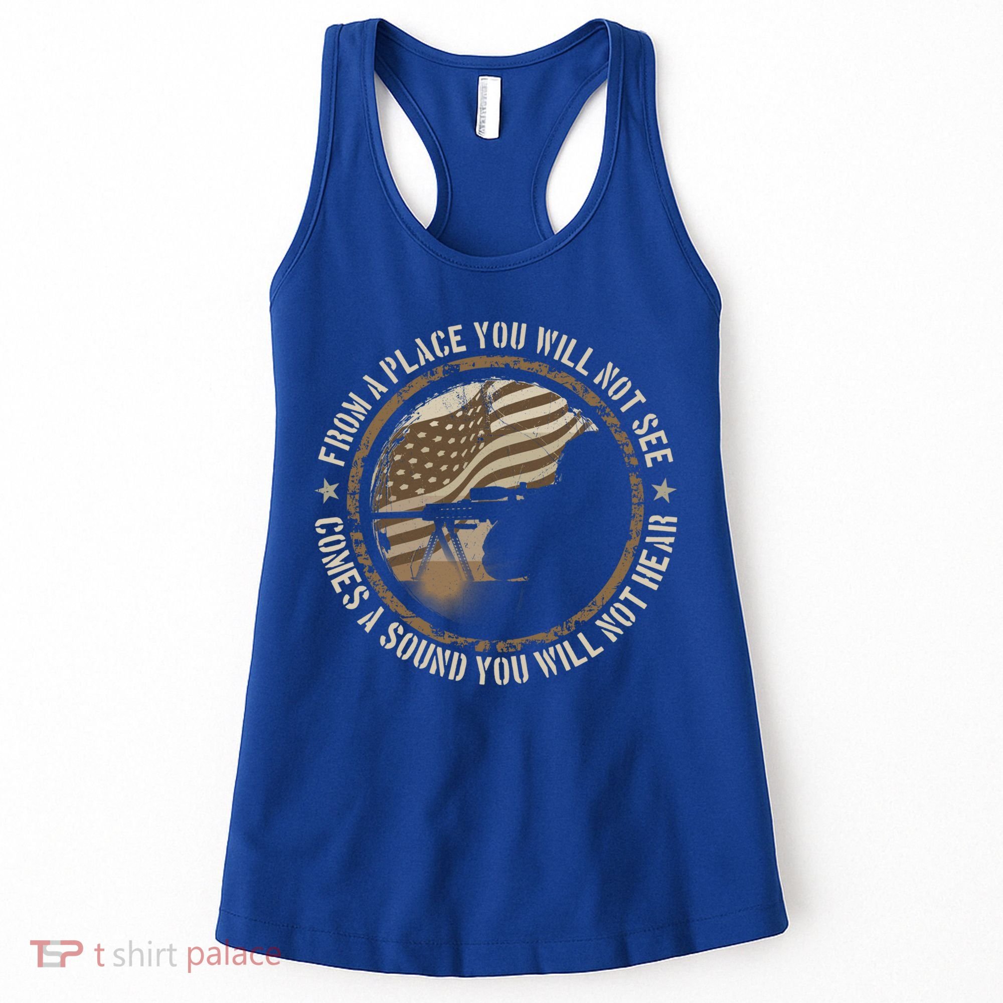 Sniper Military Sharpshooter Usa You Will Not See Hear Gift Women's Tank Top