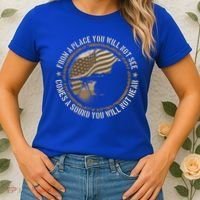 Sniper Military Sharpshooter Usa You Will Not See Hear Gift Women's T-Shirt thumb 2
