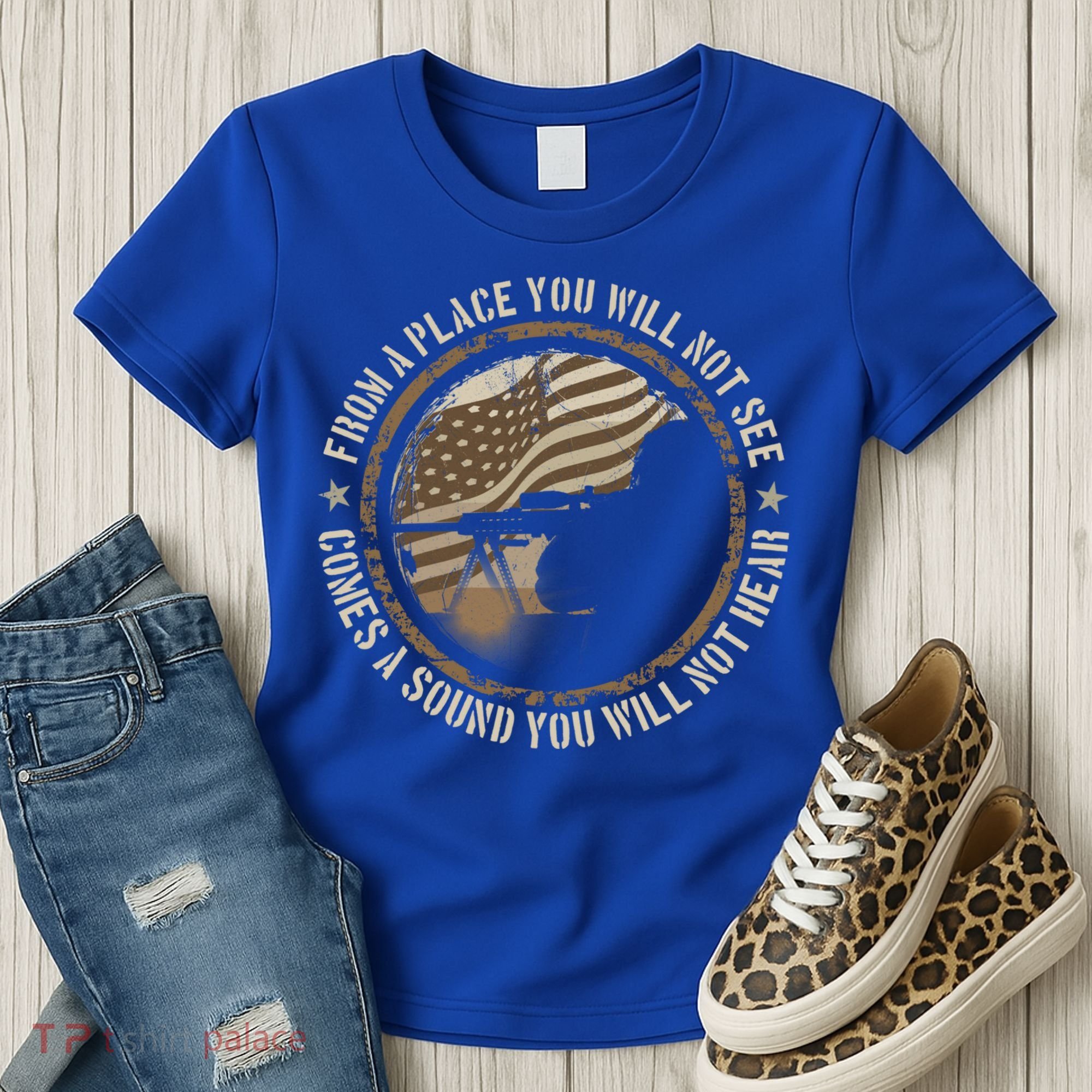 Sniper Military Sharpshooter Usa You Will Not See Hear Gift Women's T-Shirt