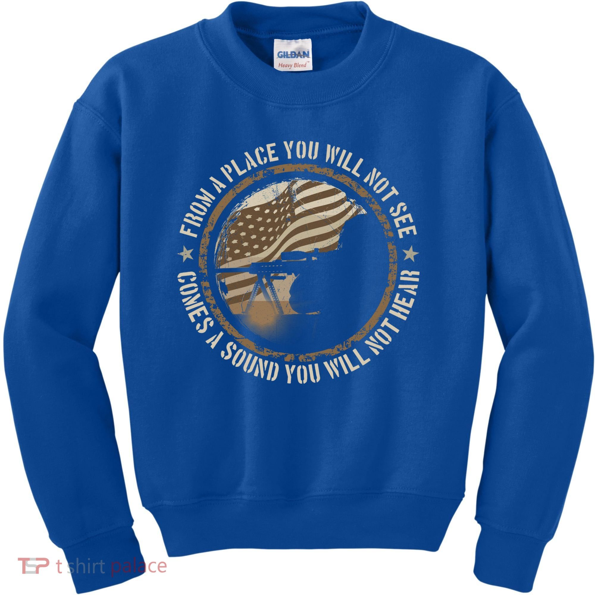 Sniper Military Sharpshooter Usa You Will Not See Hear Gift Kids Sweatshirt