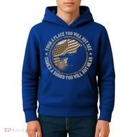 Sniper Military Sharpshooter Usa You Will Not See Hear Gift Kids Hoodie thumb 4