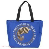 Sniper Military Sharpshooter Usa You Will Not See Hear Gift Tote Bag thumb 0