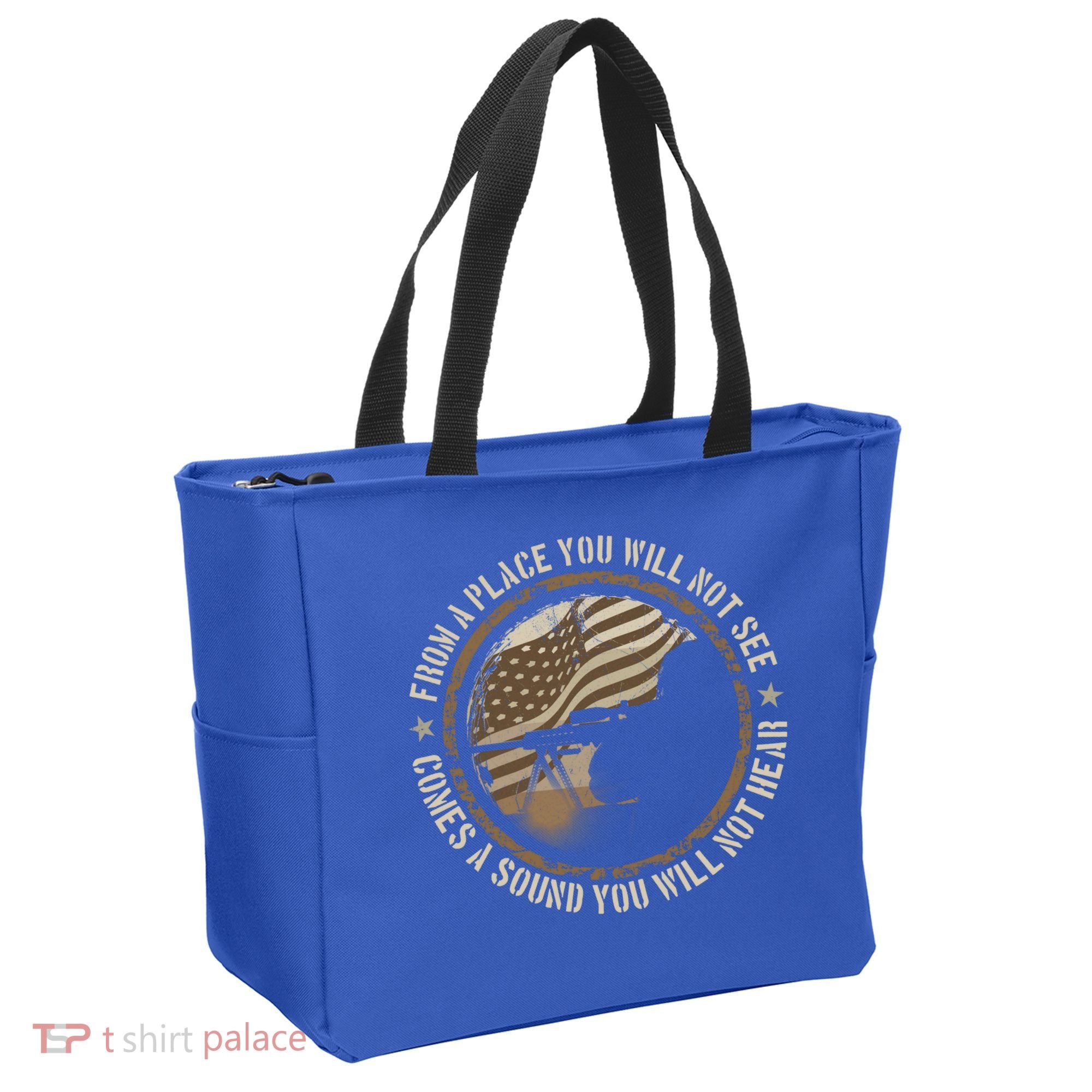 Sniper Military Sharpshooter Usa You Will Not See Hear Gift Tote Bag