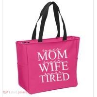 Super Mom Super Wife Super Tired Funny Tote Bag thumb 2