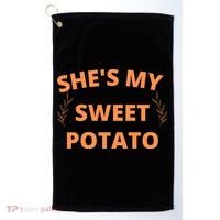 She's My Sweet Potato Yes I Yam Golf Towel thumb 0