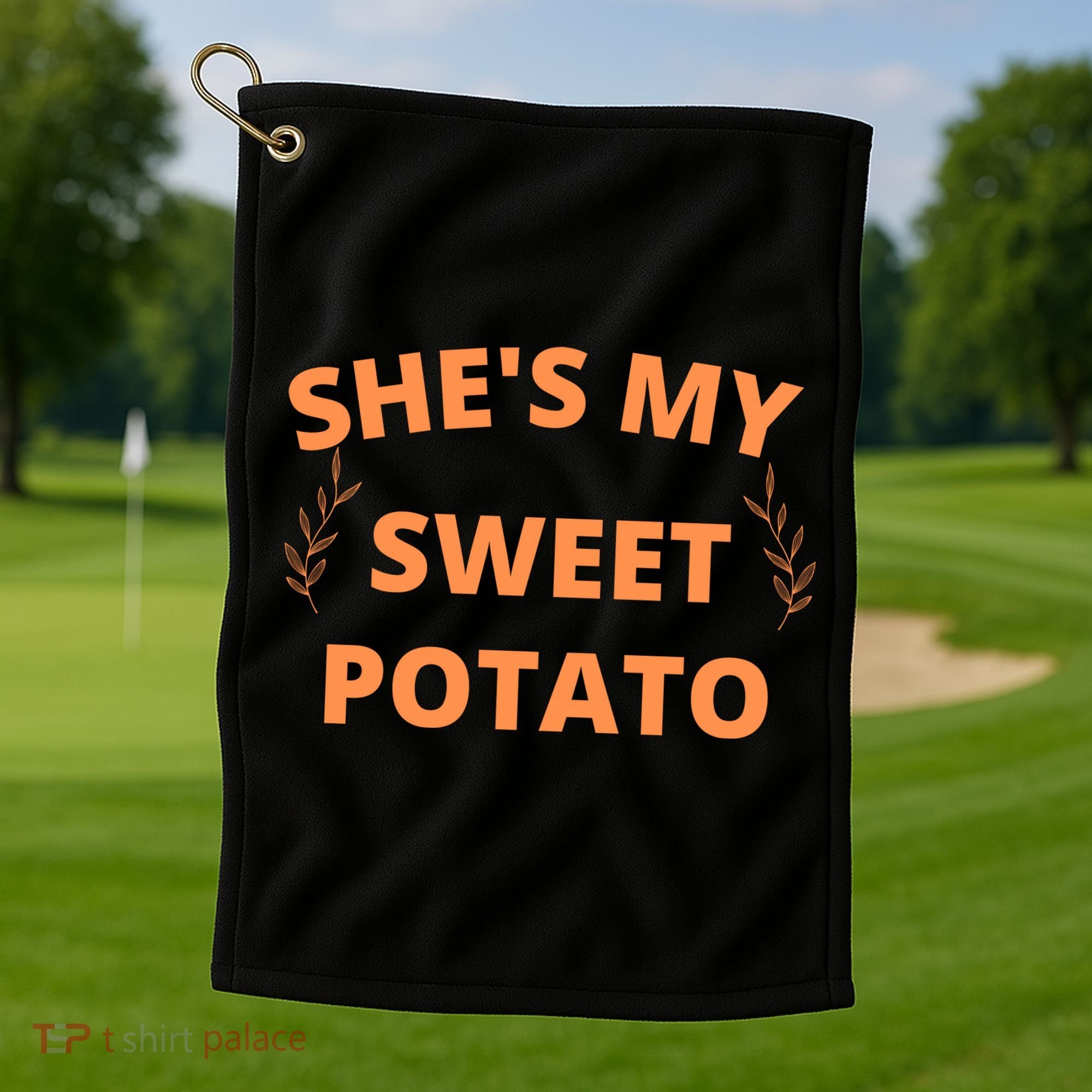 She's My Sweet Potato Yes I Yam Golf Towel