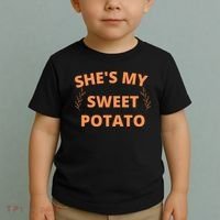 She's My Sweet Potato Yes I Yam Toddler T-Shirt thumb 2
