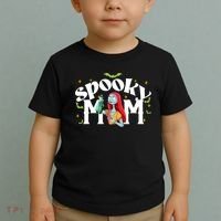 Spooky Mom Sally Nightmare Halloween Matchin Family Spooky Halloween Nightmare Toddler T-Shirt thumb 2