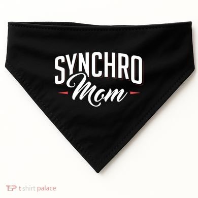 Synchro Mom Synchronized Swimming Artistic Swimmer Gift USA-Made Doggie Bandana